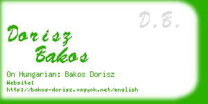 dorisz bakos business card